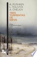 Tres tormentas de nieve
