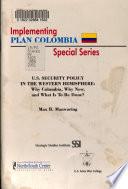 U.S. Security Policy in the Western Hemisphere