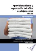 UF0038 - Aprovisionamiento y organización del office en alojamientos