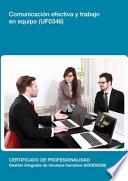 UF0346 - Comunicación efectiva y trabajo en equipo