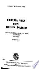 Ultima vez con Rubén Darío