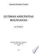 Ultimas anécdotas bolivianas