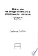 Ultimo año del colegio secundario y discriminación educativa