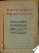 Un año de labor en el Ministerio de Justicia
