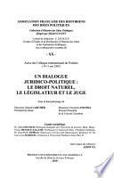 Un dialogue juridico-politique