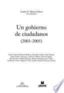 Un gobierno de ciudadanos (2003-2005)