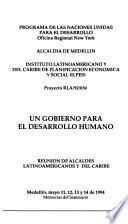 Un gobierno para el desarrollo humano