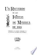 Un Recuerdo de las Fiestas de Minerva de 1915