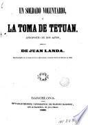 Un soldado voluntario á La toma de Tetuan