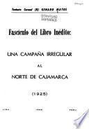 Una campana irregular al norte de Cajamarca (1925)