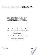 Una estructura para una antropología marxista