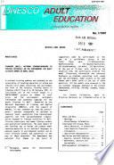 Unesco Adult Education Information Notes