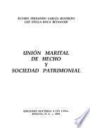 Unión marital de hecho y sociedad patrimonial