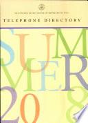 United States House of Representatives Telephone Directory, Summer 2008