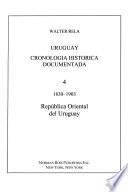 Uruguay: 1830-1903: República Oriental del Uruguay