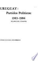 Uruguay, partidos políticos, 1983-1984