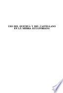 Uso del quichua y del castellano en la sierra ecuatoriana