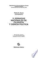V Jornadas Nacionales de Filosofía y Ciencia Política