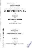 Variedades de jurisprudencia