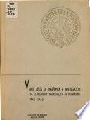 Veinte años de enseñanza e investigación en el Instituto Nacional de la Nutrición, 1946-1965