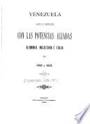 Venezuela ante el conflicto con las potencias aliadas, Alemania, Inglaterra é Italia en 1902 y 1903
