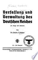 Verfassung und Verwaltung des Deutschen Reiches