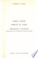 Versi e prose ispirati al Tasso
