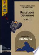 VI censo de población y V de vivienda, 2001: Provincia de Imbabura