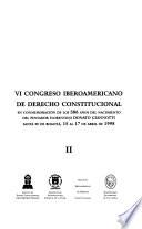VI Congreso Iberoamericano de Derecho Constitucional