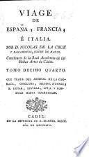 Viage de España, Francia, é Italia