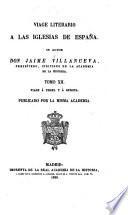 Viage literario á las iglesias de España: Vique. 1821