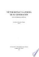 Víctor Botas y la poesía de su generación