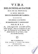 Vida del B.Nicolás Factor de menores observantes