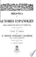 Vida y obra de Serafin Estébanez Calderon, El Solitario