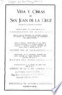 Vida y obras de San Juan de la Cruz
