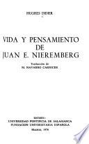 Vida y pensamiento de Juan E. Nieremberg