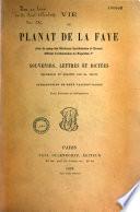 Vie de Planat de la Faye