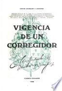 Vigencia de un corregidor