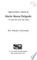 Vigencia política y literaria de Martín Morúa Delgado