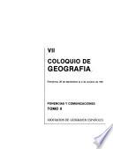 VII Coloquio de Geografía