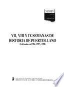 VII, VIII y IX Semanas de Historia de Puertollano