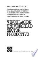Vinculación universidad sector productivo