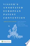 Visser's Annotated European Patent Convention 2024 Edition