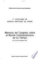 Vo. [i.e. Quinto] centenario de Gonzalo Fernández de Oviedo