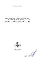 Vocabolario critico degli ispanismi siciliani
