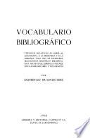 Vocabulario bibliográfico