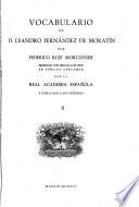 Vocabulario de d. Leandro Fernández de Moratín