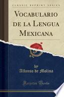 Vocabulario de la lengua mexicana