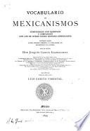 Vocabulario de mexicanismos