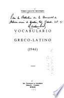 Vocabulario greco-latino, 1946